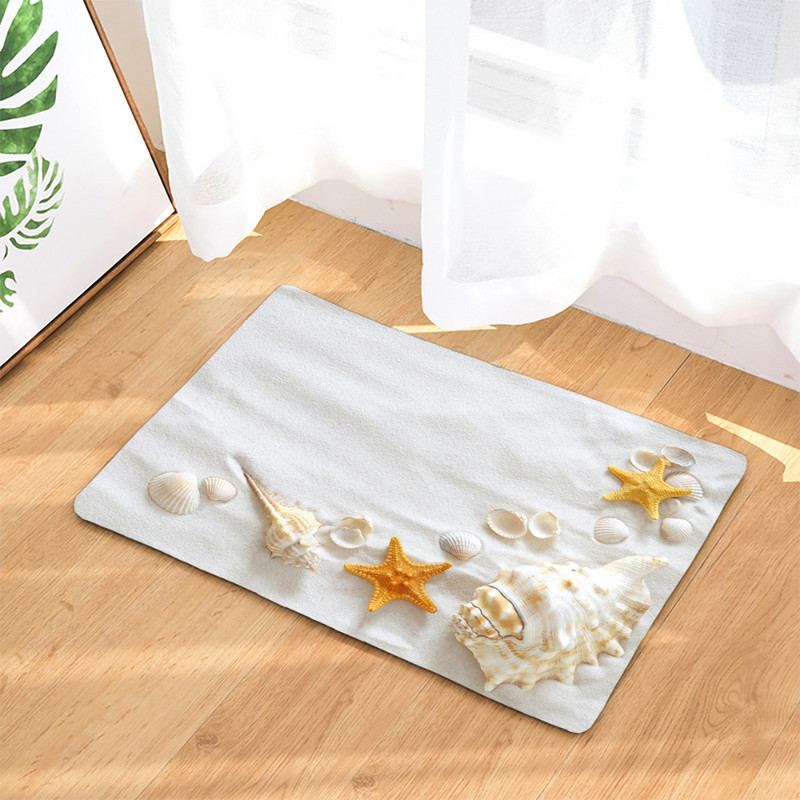 Kupaonska neklizajuća prostirka Smiješne plaže Kamenčići Noge 3D ispisana prostirka za kupaonicu Podni tepih Flanelski tepih WC Otirač 45*75CM i 40*60CM