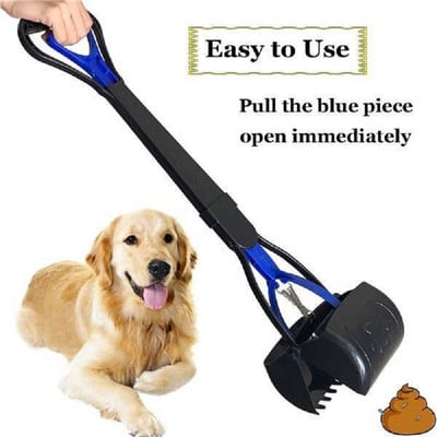 Pooper Scooper για Dog Saw Clamp Heavy Duty Long Handle Poop Scooper for Large Medium Small Dog Pet Cat for Grass Gravel Pick Up