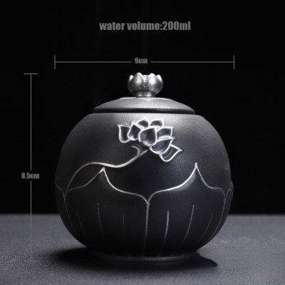 Urne za keramiku Pepeo Crni pepeo Urna Zapečaćena Kremiranje Pogreb Uspomena za uspomenu na ljudskog ljubimca Spomenik Prikladni kućni kamini Pokop