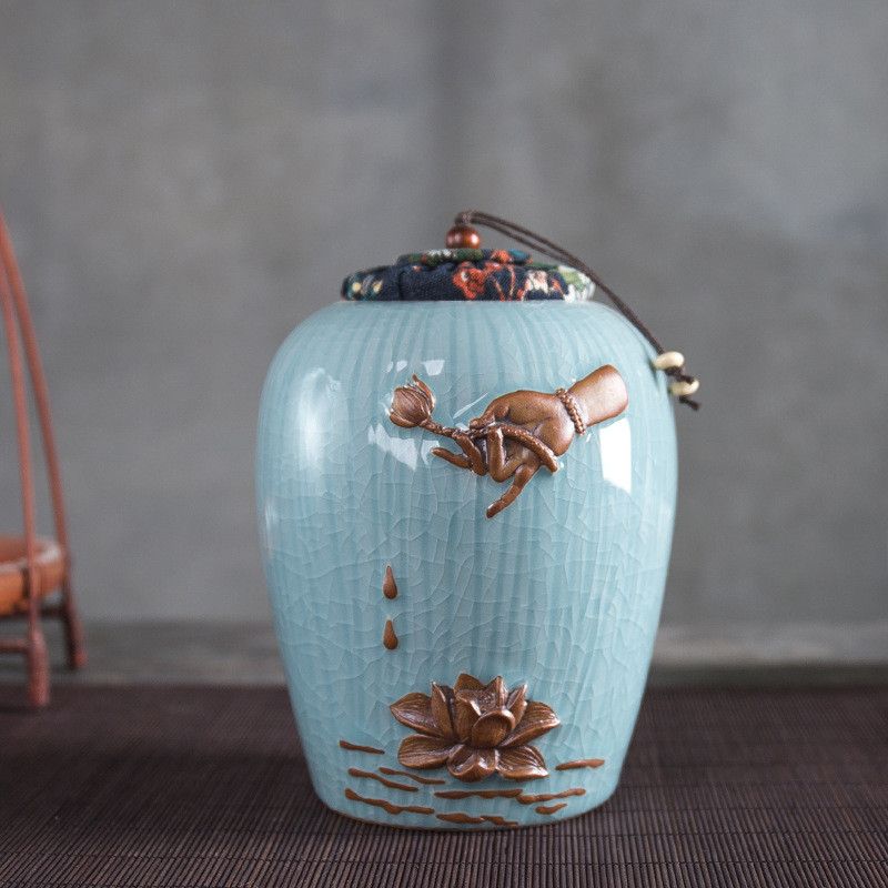 Ledus plaisas glazūras keramikas apbedīšanas urna piemiņas zīmēm — mazs satur līdz 30 kubikcollu pelnu — mājdzīvnieku kremācijas urna pelniem