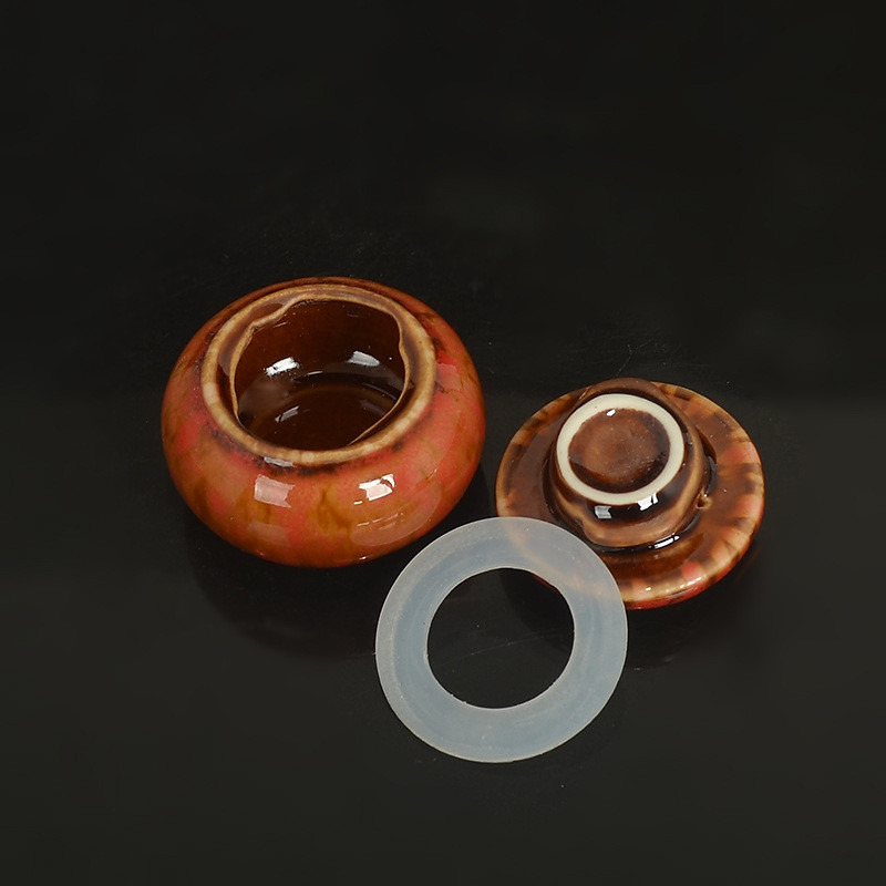 Ručno izrađena urna od 1,6 inča - Prekrasne malene urne za uspomene - Mini urna izrađena od keramike - Sadrži 1,2 kubičnih inča pepela