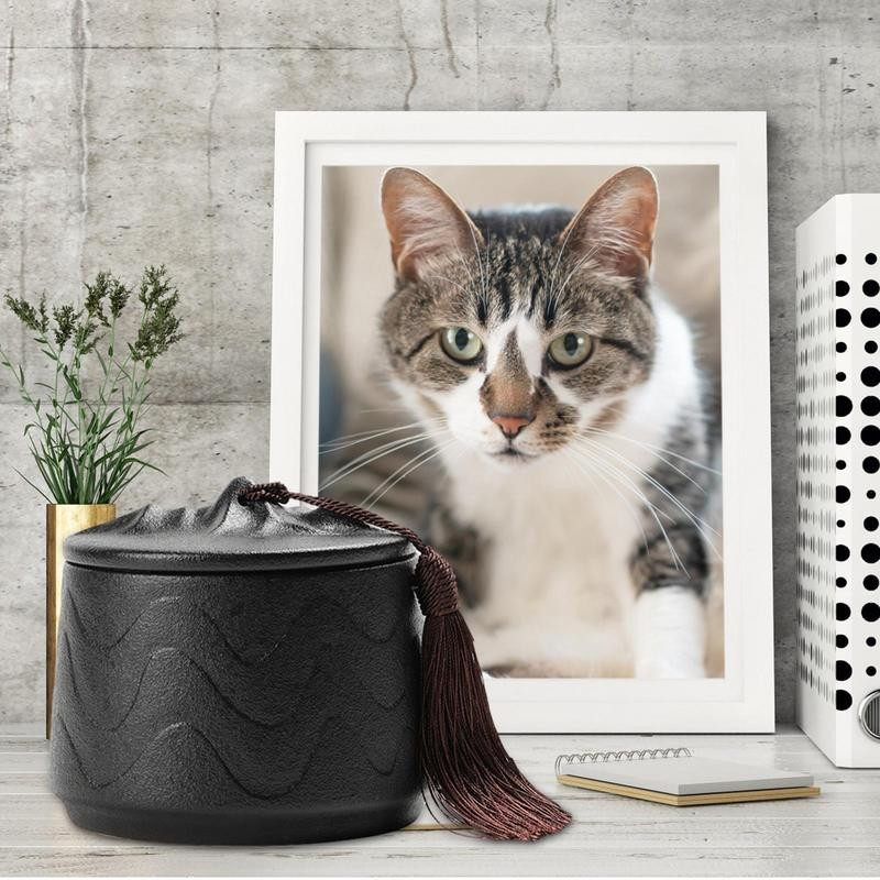 Kutya és macska kerámia urna Kerámia Emlék Urnák macskáknak és kutyáknak Emlékállat hamvasztásos urnák kutyáknak és macskáknak Hamu