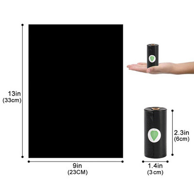 5Roll Vreće za izmet pasa kućnog ljubimca Vreća za smeće Vreća za sakupljanje štene Mačka Vreća za izmet Male rolne Potrepštine za kućne ljubimce