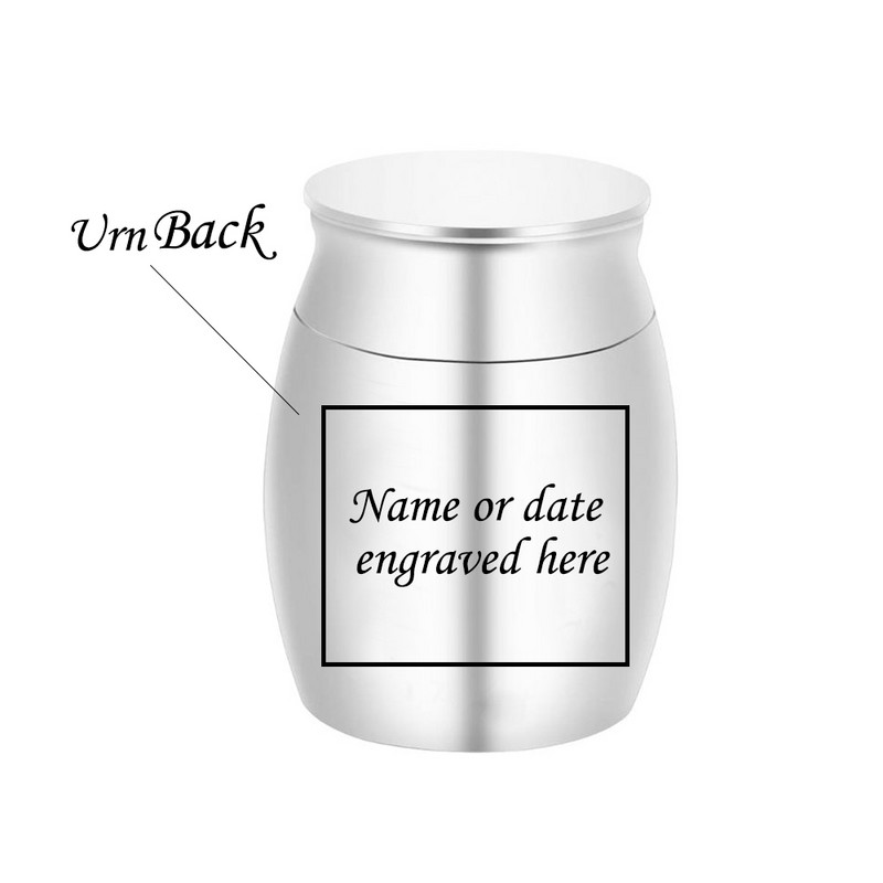 Nosi te sa sobom - Mali Keepsake držač pepela urne za nakit za kremiranje u spomen na voljenu ljudsku posudu s pepelom 5 boja