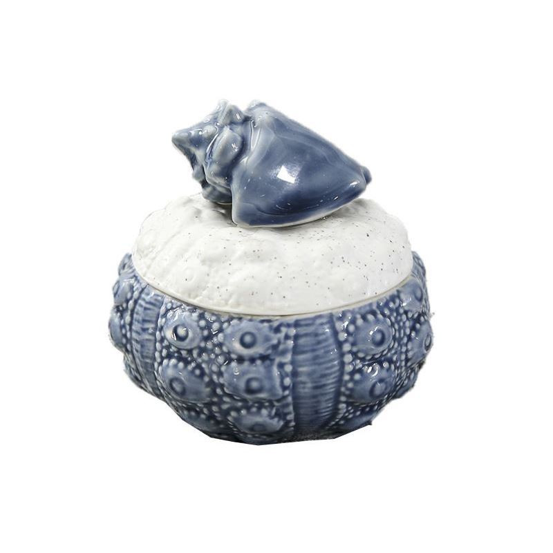 Keramikas uzglabāšanas burka ar vāku okeāna stila uzglabāšanas burka uzglabāšanas kaste kafijas ziedu tēja dažādi graudu burka rotaslietu kaste mājdzīvnieku urna