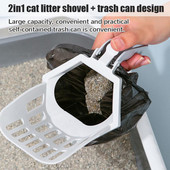 Prijenosna ugrađena vrećica za izmet Lopatica za mačji pijesak Lopatica velikog kapaciteta Samočisteća kutija za mačji pijesak Alat za čišćenje artefakata