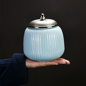 Crveno plava keramika Urna Pas Mačka Kućni ljubimac Pogreb Pepeo Držač urne Keramički kovčeg Uspomena Uspomena Kremiranje ljudi