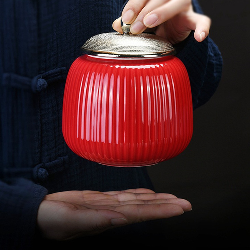 Crveno plava keramika Urna Pas Mačka Kućni ljubimac Pogreb Pepeo Držač urne Keramički kovčeg Uspomena Uspomena Kremiranje ljudi