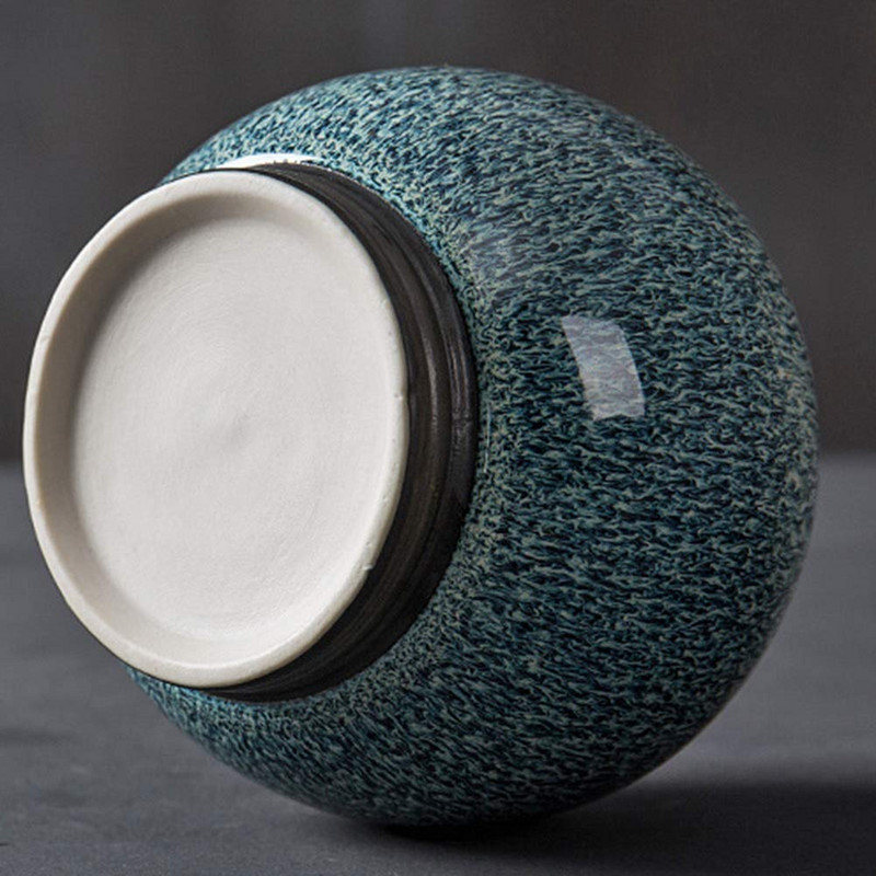 Keramička pogrebna urna za kućne ljubimce s gradijentnom sivom glazurom za spomenike Mala sadrži do 30 kubičnih inča pepela Urna za kremiranje kućnih ljubimaca za pepeo