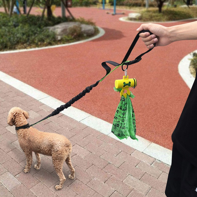 Žute kante za smeće s vrećicom za izmet kućnog ljubimca 1 kolut 15 vrećica Štene, mačka, pas, vrećica za izmet, dozator, sakupljač, čista vrećica za kućne ljubimce