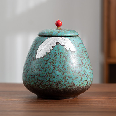 Keramika Pelnu Urna Aizzīmogota Kremēšana Apbedīšanas Pelni Piemiņas Mazie dzīvnieki Mājas suņu Kaķu memoriāls Piemērots Mājas Kamīni Apbedīšana