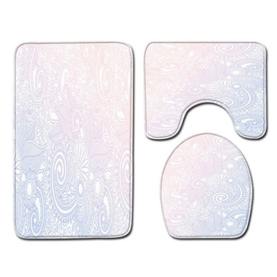 Zeegle Set prostirki za kupaonicu Kupaonski set Zahodska prostirka za noge Protuklizna kupaonica Tepih Navlaka za WC sjedalo Upijajuća podna prostirka za tuš kabinu