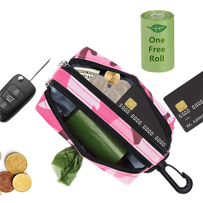 Dozator vreća za smeće za kućne ljubimce Kamuflažna vreća za skupljanje izmeta Vreća za pohranu u šetnji za pse Prijenosna torba za ključeve Viseća vreća Vreće za izmet