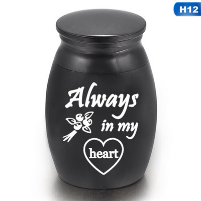 Kućni ljubimci Pas Mačka Ptica Miš Urna za kremiranje pepela Kovčeg za uspomene Kolumbarij Spomenici kućnim ljubimcima Mini veličina crna urna sa slovom