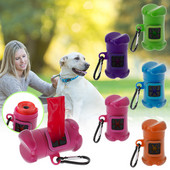 Nova kutija za kućne ljubimce u obliku kosti koja se može ponovno puniti, kutija za pseću kakicu, držač za vreće za smeće, uključujući 15 komada vrećica za čišćenje, alate za čišćenje