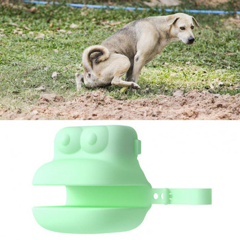 1 комплект издръжлива лъжица за изпражнения за домашни кучета с форма на жаба с торбичка за отпадъци Събирач за домашни отпадъци Леко събиране на изпражнения