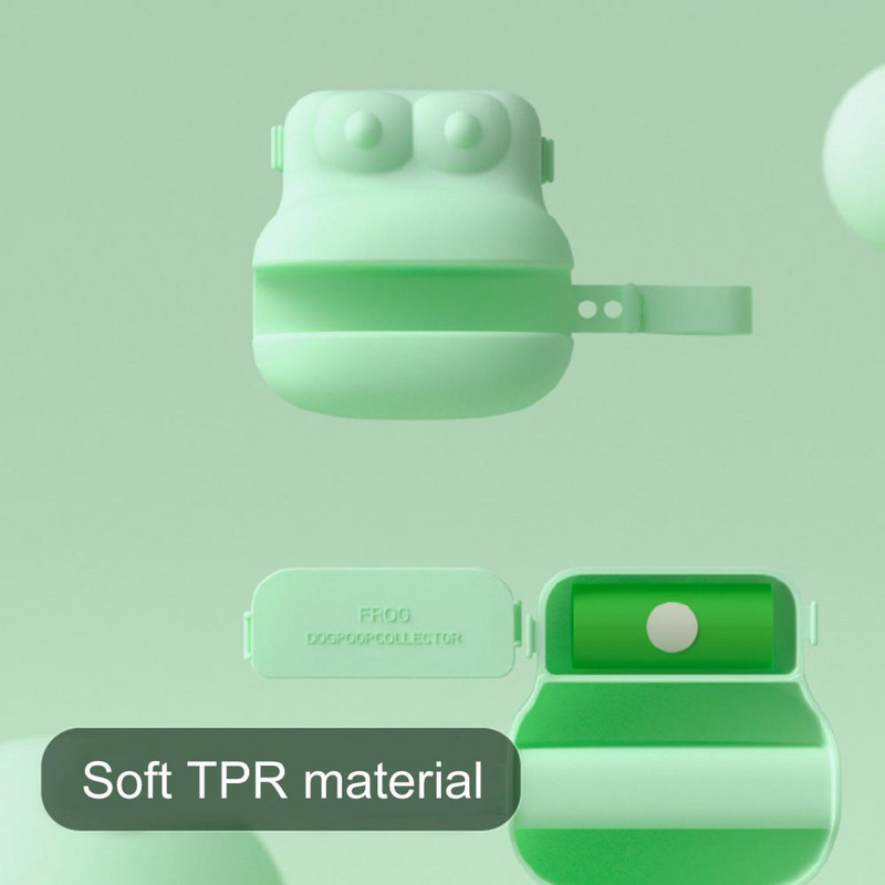 1 set izdržljive lopatice za izmet kućnog ljubimca u obliku žabe s vrećom za otpad Lagani skupljač otpada za kućne ljubimce