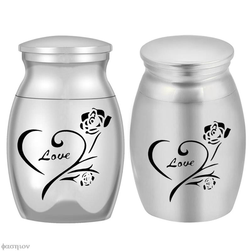 Mazas piemiņas urnas pelniem Rozes sirds Maza piemiņas urna Mini kremācijas pelnu turētājs piemiņas zīme Cilvēka mīļotais mājdzīvnieks suns kaķis osis