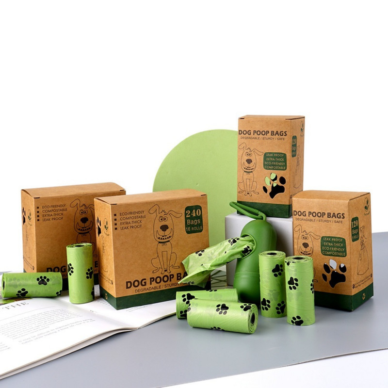 Biorazgradive vrećice za izmet pasa kućnih ljubimaca Vreća za smeće pogodna za zemlju Nepropusna Vreće za smeće za pseći otpad Čišćenje na otvorenom