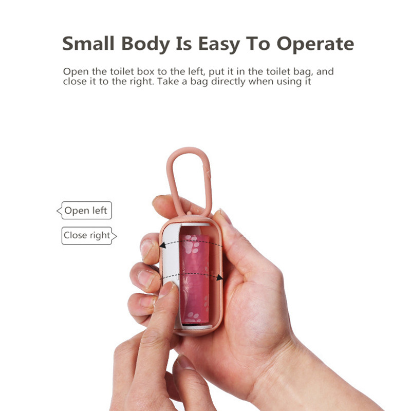 Dozator vreća za smeće za kućne ljubimce Mačke Psi Prijenosni ekološki prihvatljiva vrećica za izmet kućnih ljubimaca Kutija za pohranu Vrećice za pseći izmet Potrepštine za pse