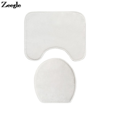 Zeegle 2τμχ Σετ Χαλιά Τουαλέτας Memory Foam Αντιολισθητικά πατάκια Στο Μπάνιο Απορροφητικά Χαλιά Μπάνιου Σετ Μοκέτες Μπάνιου Χαλιά μπάνιου