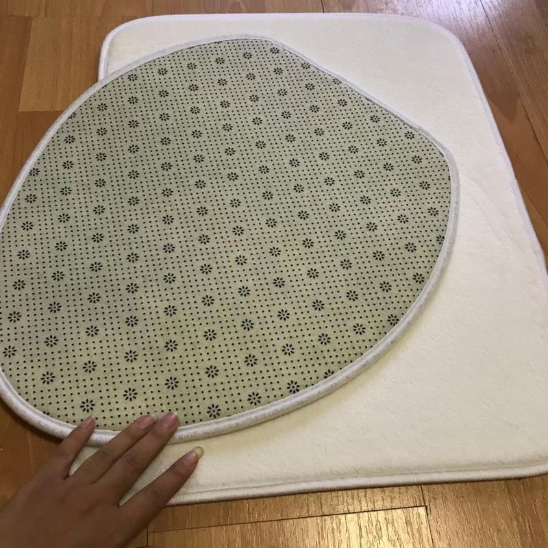 Zeegle 2gab tualetes paklāju komplekts Memory Foam Pretslīdes paklājiņi vannas istabā Absorbējoši tualetes paklāji vannas paklāji vannas istabas paklāji komplekti vannas paklāji