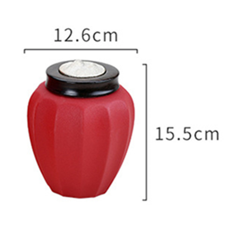 2021. gada karstā stila urna mājdzīvnieks ar rokām darināta zelta keramikas mini burka pārnēsājama aizzīmogota maza izmēra burka dzīvnieku kremācijas pelnu uzglabāšanas piemiņas lietas