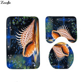 Ispis Toalet Kupaonica Prostirke za tuš Big Conch Set prostirki za kupaonicu Kućni dekor Kupaonski tepih Tepih Protuklizna prostirka Otirač za WC podnožje