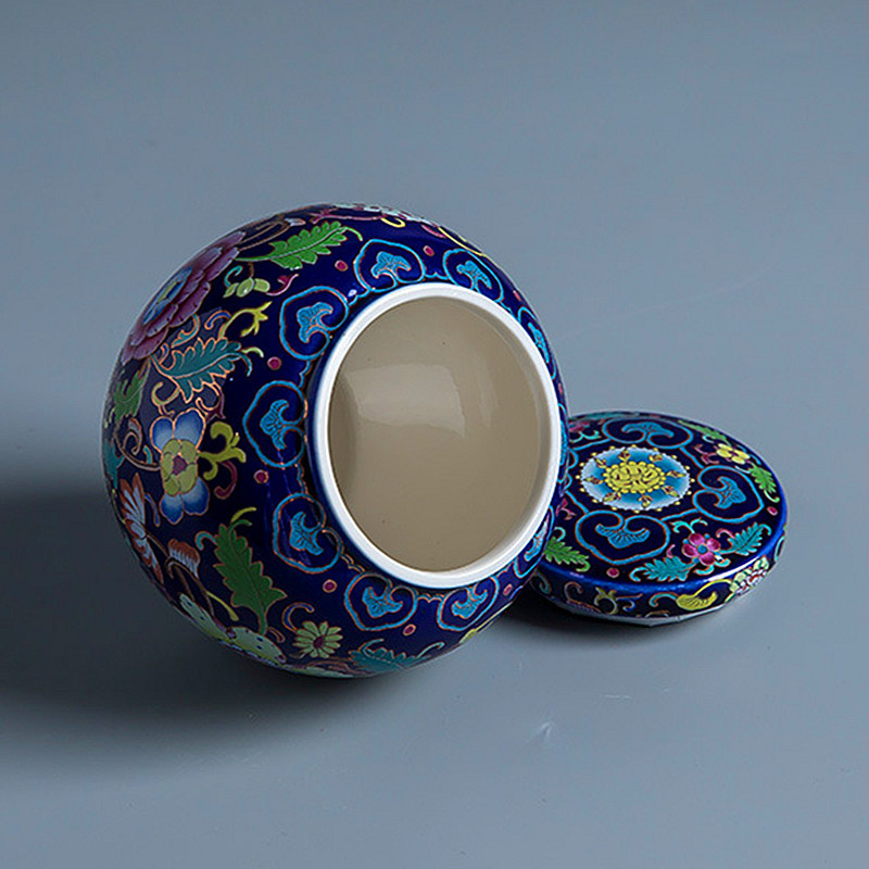 Keramičke male urne Humins Columbarium kremacijska urna za ljudski pepeo Vintage ručno oslikana keramika Honden urna kod kuće ili u niši