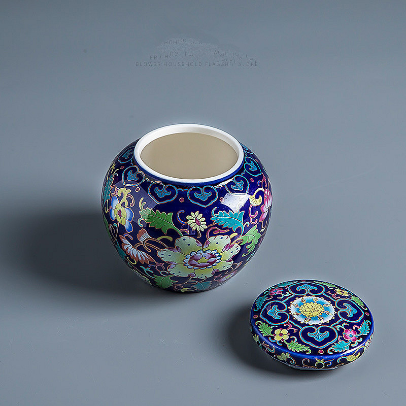 Keramičke male urne Humins Columbarium kremacijska urna za ljudski pepeo Vintage ručno oslikana keramika Honden urna kod kuće ili u niši