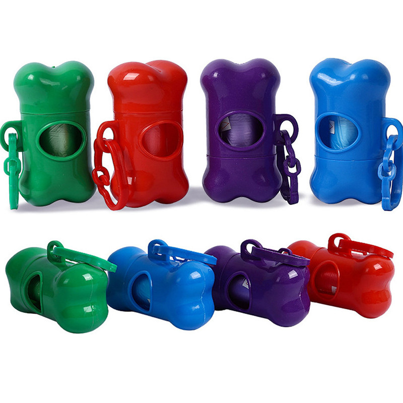 Mājdzīvnieku atkritumu maisu dozators Suņu izkārnījumu savākšanas maisi Atkritumu sadales tīrīšanas piederumi Jauks kaula formas mājdzīvnieku atkritumu kaste, tualetes savācējs