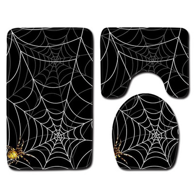 Zeegle set kupaonskih prostirača s mačkom, podna prostirka za kadu, podna prostirka za noge, poklopac za WC školjku, flanelska toaletna prostirka, kućna ulazna prostirka, protuklizna prostirka