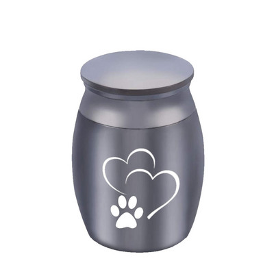 Nerūsējoša sakausējuma mājdzīvnieku zārki Urnas Mājdzīvnieku ķepu piemiņas urnu kremēšana Mazu pelnu turētājs - Mājas un biroja dekorēšana vai ceļojumu pārnēsāšana