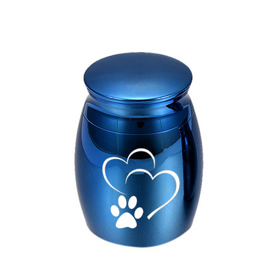 Nerūsējoša sakausējuma mājdzīvnieku zārki Urnas Mājdzīvnieku ķepu piemiņas urnu kremēšana Mazu pelnu turētājs - Mājas un biroja dekorēšana vai ceļojumu pārnēsāšana