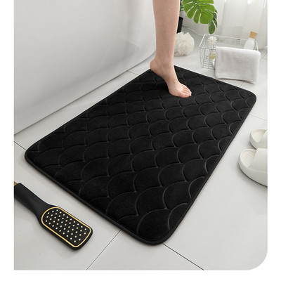 Memory Foam vannas istabas paklājs Pretslīdes vannas paklāji kājslauķi dušas telpai vannas sānu absorbējoši tualetes grīdas paklāji 40*60 50*80cm