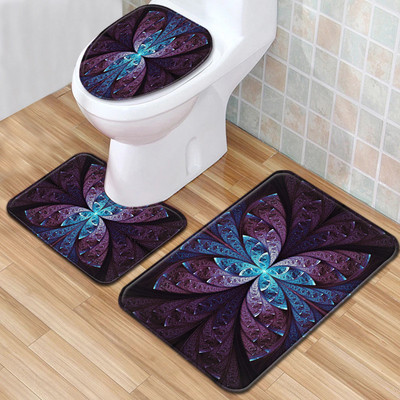 Besplatna dostava 3 komada modnih obojenih prostirki za kupaonicu protiv klizanja za kupaonicu Tapete Banheiro perive toaletne prostirke Alfombra Bano