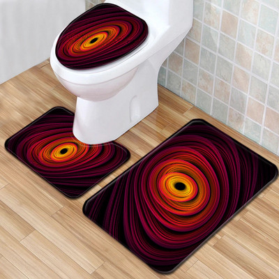 Besplatna dostava 3 komada modnih obojenih prostirki za kupaonicu protiv klizanja za kupaonicu Tapete Banheiro perive toaletne prostirke Alfombra Bano