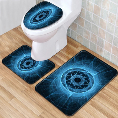 Besplatna dostava 3 komada modnih obojenih prostirki za kupaonicu protiv klizanja za kupaonicu Tapete Banheiro perive toaletne prostirke Alfombra Bano