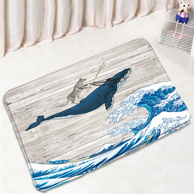 Purpura Orchid Zen vannas paklājiņi 3gab komplekts balts sveces melns masāžas akmens spa durvju paklājs mājas vannas istabas dekors, neslīdošs tualetes pārklāja paklājiņš