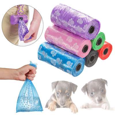 Convenient Poop Bag Pets Supplies Paw Type Outdoor Clean Puppy Cat Pet Poop Bag Garbage Bag