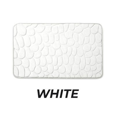 Super uzsūcošs grīdas paklājs Memory Foam vannas paklājiņš Bruģakmens reljefs vannas istabas grīdas paklāji ūdeni absorbējošs neslīdošs paklājs