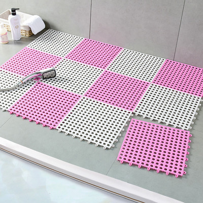 12kom kupaonska neklizajuća prostirka za tuširanje Kućna kupaonica za noge Kupaonica WC sa šavovima Šuplji PVC vodootporna prostirka protiv pada