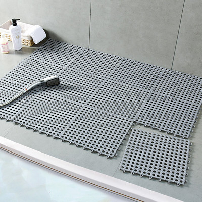 12kom kupaonska neklizajuća prostirka za tuširanje Kućna kupaonica za noge Kupaonica WC sa šavovima Šuplji PVC vodootporna prostirka protiv pada