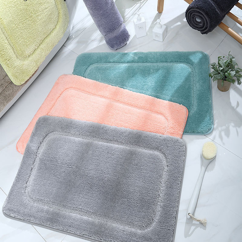 Debela kupaonska prostirka od mikrovlakana, upijajući podni tepisi za WC kadu, strana umivaonika Jednobojna, moderna spavaća soba, prostirka za noge