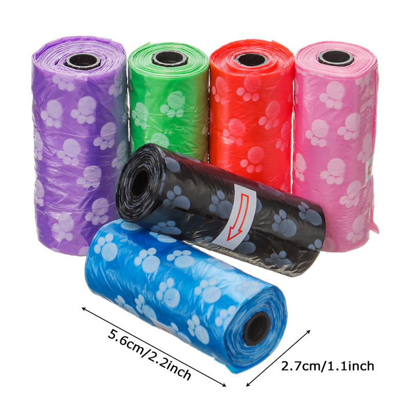 Patogūs reikmenys naminiams gyvūnėliams Mišrių spalvų letenėlės tipo šuniuko katės šiukšlių maišas lauke švarus naminių gyvūnėlių išmatų maišas