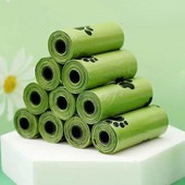 Bioloģiski noārdāmi suņu izkārnījumu maisiņi Lielapjoma maisiņi ar bioloģisko bāzi, noārdāmi kaķu atkritumu maisi Videi draudzīgi DoggieOutdoor Mājas tīri mājdzīvnieku piederumi