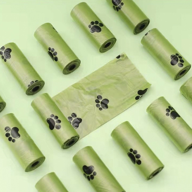 Bioloģiski noārdāmi suņu izkārnījumu maisiņi Lielapjoma maisiņi ar bioloģisko bāzi, noārdāmi kaķu atkritumu maisi Videi draudzīgi DoggieOutdoor Mājas tīri mājdzīvnieku piederumi