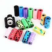 NOVO 1 rola NOVO Vreća za pseći izmet s otiskom šape 15 vrećica/rola Velike vreće za mačji otpad Vreća za smeće za pse na otvorenom, čisto punjenje, 1 rola