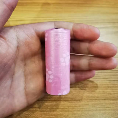 NOVO 1 rola NOVO Vreća za pseći izmet s otiskom šape 15 vrećica/rola Velike vreće za mačji otpad Vreća za smeće za pse na otvorenom, čisto punjenje, 1 rola