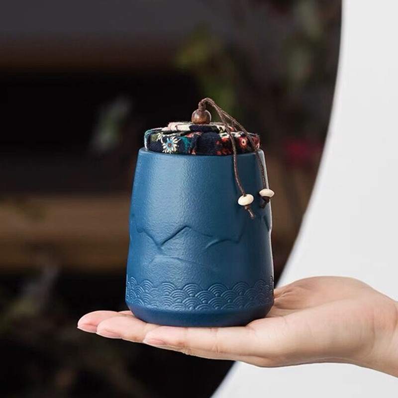 Mājdzīvnieku piemiņas keramikas urna suņiem kaķiem kremēšanas pelni bēru zārks nelielai daļai cilvēku pelnu